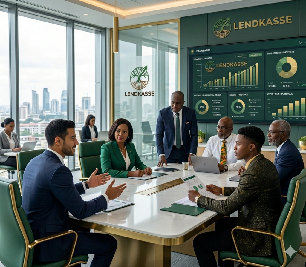Lendkasse team representing mission, vision and core values in financial services